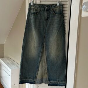 BDG denim maxi skirt. Size M
